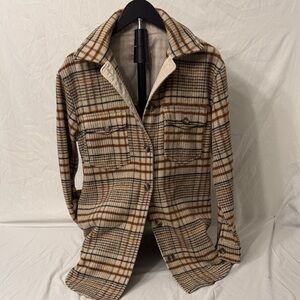 Plaid Button-Up Women's Shacket